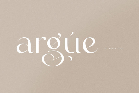 Argue: A Display Font That Commands Attention