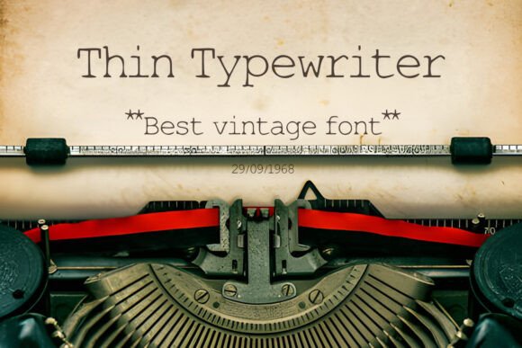 Bring a Nostalgic Touch with Thin Typewriter