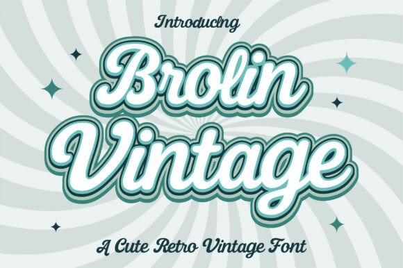Brolin Vintage: A Creative Font for Modern Retro Designs