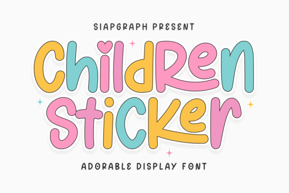Children Sticker: A Font for Playful, Professional Design