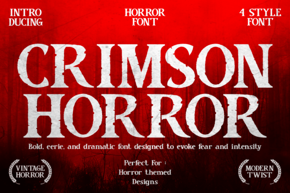 Crimson Horror: A Deep Dive into This Terrifyingly Bold Serif