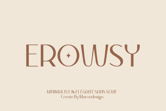 Erowsy: Crafting a Modern Brand with Elegant Typography
