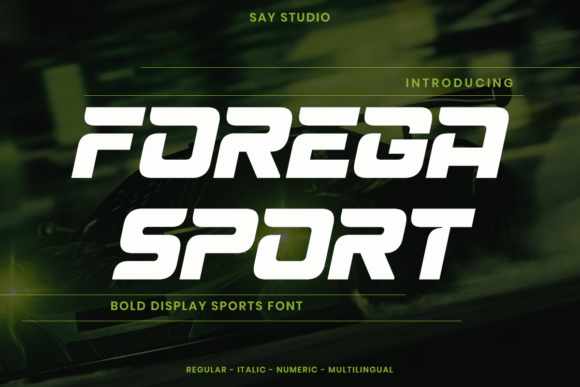 Forega Sport: The Typeface Built for Speed and Victory