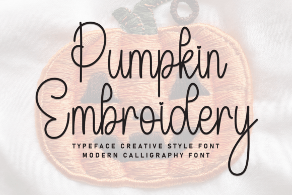 Pumpkin Embroidery: The Creative Style Font for Cozy Designs