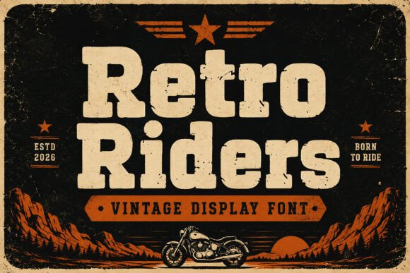 Retro Riders: The Vintage Typeface That Captures Authentic Biker Culture