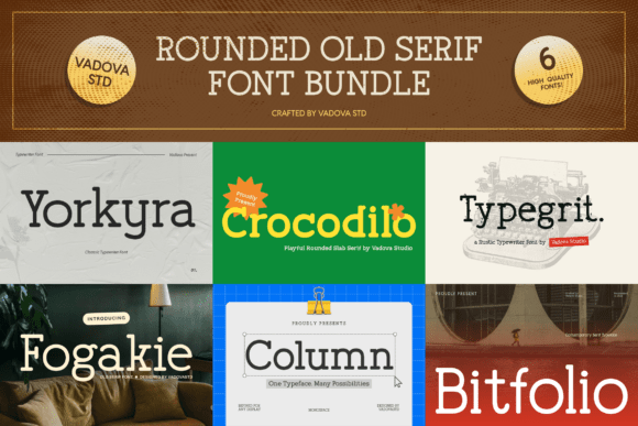 Rounded Old: Vintage Serif Fonts for Friendly Brands