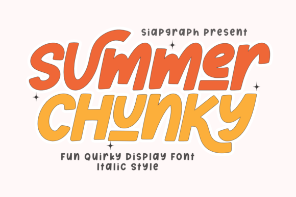 Summer Chunky Italic: Your Go-To Font for Vibrant Designs