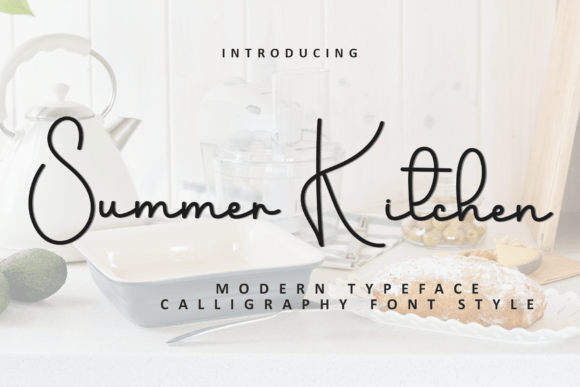 Summer Kitchen: A Creative Font for Modern Projects