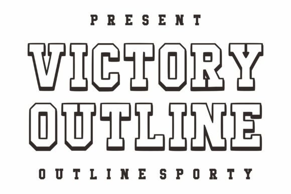 Victory Outline: A Bold Typeface for Modern Branding