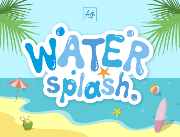 Water Splash: Capturing the Essence of Water in Typography